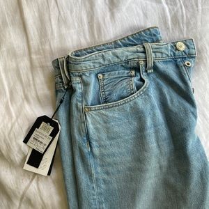 NWT Rag & Bone Hardwick High Rise Anke Straight Light Wash Jeans 34